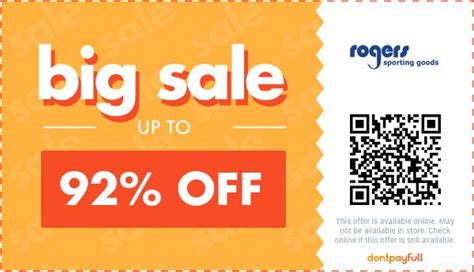 Don&39;t forget to use the discount before it expires. . Rogers sporting goods discount code